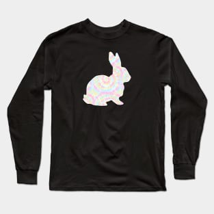 Rainbow Tie Dye Show Rabbit - NOT FOR RESALE WITHOUT PERMISSION Long Sleeve T-Shirt